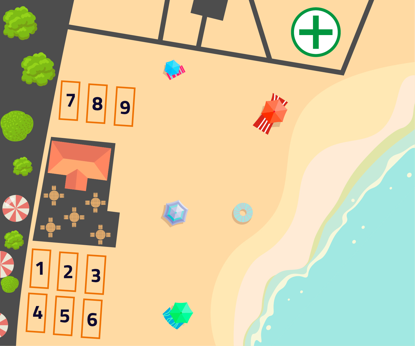 boiska do piłki siatkowej na plaży