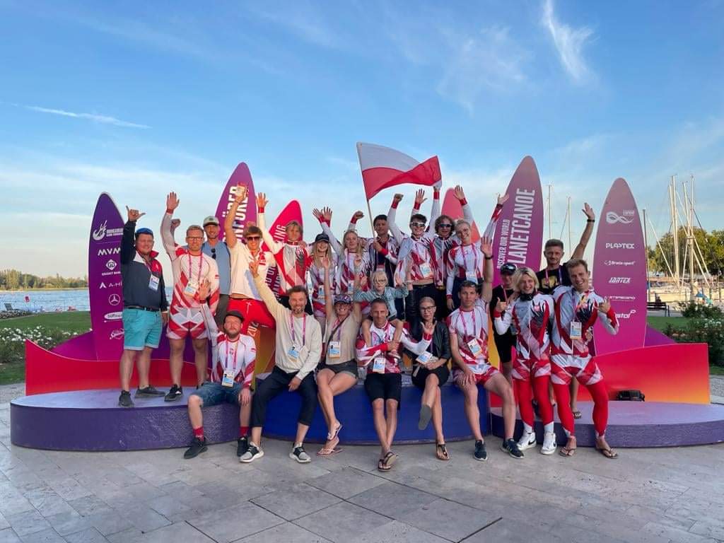 Kadra SUP podczas Mistrzostw Świata w Balatonfrued przed pierwszym startem Long Distance Kadra SUP podczas Mistrzostw Świata w Balatonfrued przed pierwszym startem Long Distance