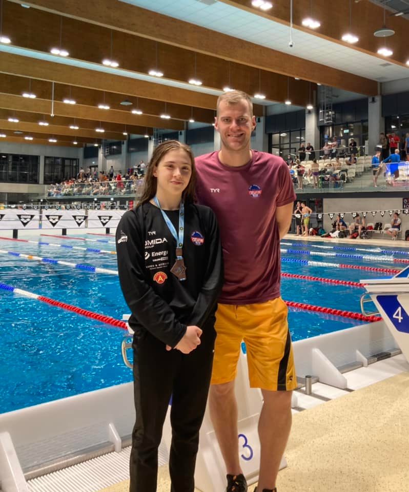 Zofia Chrzan z trenerem